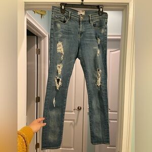 Frame Denim Alpine Distressed Women’s Skinny Jeans Size 28